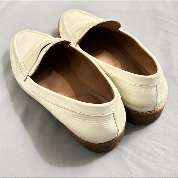 Madewell White Leather Flats 7 - Picture 6 of 10